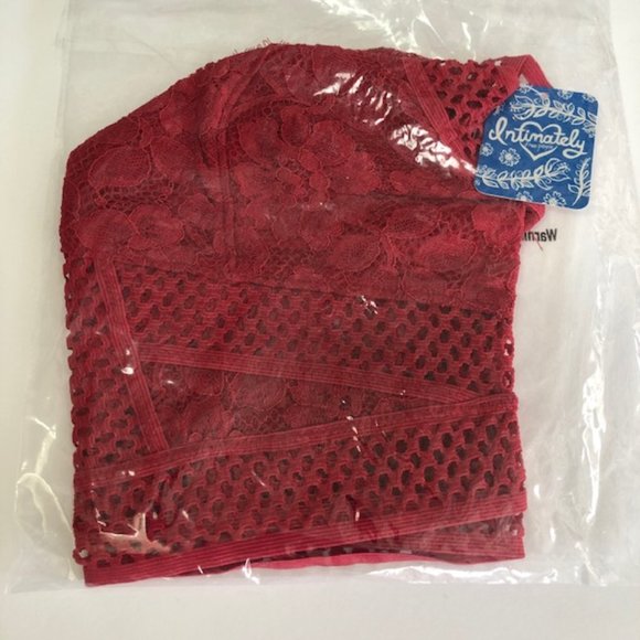 Free People Red Sitting Pretty Brami - Picture 4 of 4